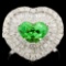 18K Gold 1.66ct Tsavorite & 1.64ctw Diamond Ring