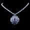 14K Gold 43.36ctw Tanzanite & 2.07ctw Diamond Neck