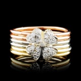 14K Gold 0.22ctw Diamond Ring