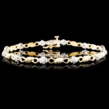 14K Gold 0.25ctw Diamond Bracelet