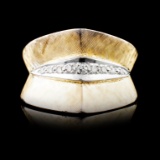 14K Gold 0.13ctw Diamond Ring