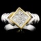 18K Gold 0.58ctw Diamond Ring