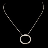 14K Gold 0.43ctw Diamond Pendant