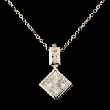 14K Gold 0.43ctw Diamond Pendant