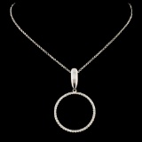 14K Gold 0.37ctw Diamond Pendant