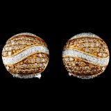 14K Gold 0.97ctw Diamond Earrings
