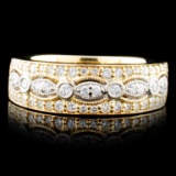 14K Gold 0.69ctw Diamond Ring