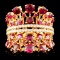 18K Rose Gold 4.67ct Ruby and 0.45ctw Diamond Ring
