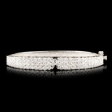 14K Gold 4.21ctw Diamond Bangle