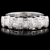 18K White Gold 0.63ctw Diamond Ring