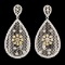 18K Gold 4.16ctw Diamond Earrings