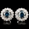 18K Gold 1.73ctw Fancy Color Diamond Earrings