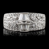 18K White Gold 0.71ctw Diamond Ring