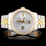 Rolex YG/SS DateJust Diamond 36MM Watch