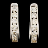 14K Gold 2.32ctw Diamond Earrings