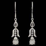 14K Gold 1.67ctw Diamond Earrings