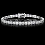 ^18k White Gold 9.50ct Diamond Tennis Bracelet