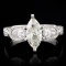 18K White Gold 2.22ctw Diamond Ring