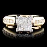 14K Gold 0.84ctw Diamond Ring