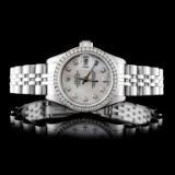 Rolex SS DateJust Diamond Ladies Watch