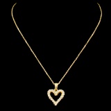 18K Gold 0.31ctw Diamond Pendant