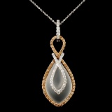 14K Gold 1.60ctw Diamond Pendant