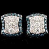 14K Gold 1.48ctw Diamond Earrings