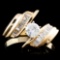 14K Gold 0.75ctw Diamond Ring