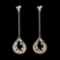 14K Gold 0.82ctw Diamond Earrings