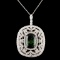 18K Gold 15.19ct Tourmaline & 4.32ctw Diamond Pend