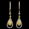 14K Gold 0.33ctw Fancy Diamond Earrings