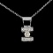 14K Gold 0.34ctw Diamond Pendant