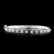 14K Gold 1.70ctw Sapphire & 0.91ctw Diamond Bangle