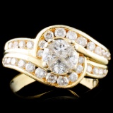 14K Gold 1.10ctw Diamond Ring