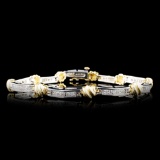 14K Gold 0.90ctw Diamond Bracelet