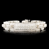 14K Gold 8.80ctw Diamond Bracelet