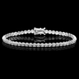 ^18k White Gold 3.00ct Diamond Bracelet