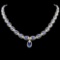 14K Gold 16.85ct Tanzanite & 5.93ctw Diamond Neckl