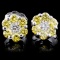 18K White Gold 0.50ctw Fancy Color Diamond Earring