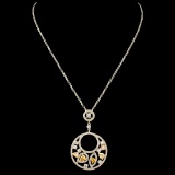 18K Gold 1.26ctw Diamond Pendant