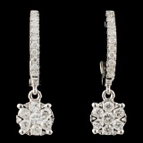 14K Gold 0.46ctw Diamond Earrings