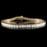 14K Gold 4.12ctw Diamond Bracelet