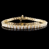 14K Gold 5.38ctw Diamond Bracelet