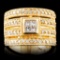 14K Gold 0.78ctw Diamond Ring