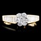 14K Gold 0.77ctw Diamond Ring