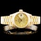 Rolex 18K Gold Presidential Ladies Wristwatch