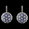 18K White Gold 10.00ct Sapphire & 3.32ct Diamond E