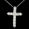 14K Gold 0.88ctw Diamond Pendant