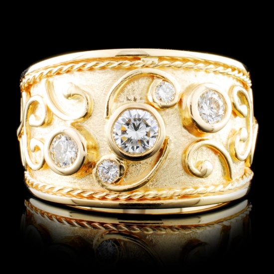 14K Gold 0.78ctw Diamond Ring