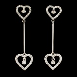 18K Gold 0.68ctw Diamond Earrings